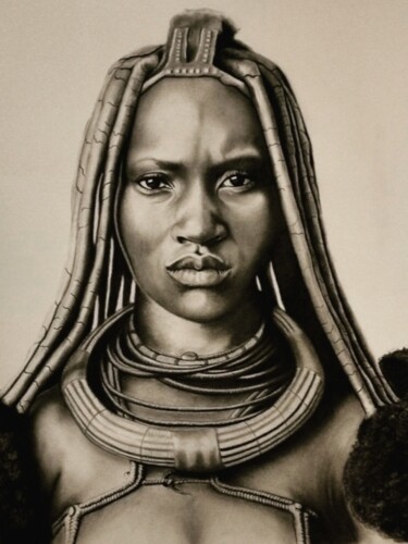 Dessin intitulée "Namibia" par Antonella Elleri, Œuvre d'art originale, Crayon