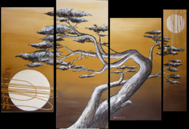 Schilderij getiteld "bonsai.jpg" door Antonella Guarneri, Origineel Kunstwerk