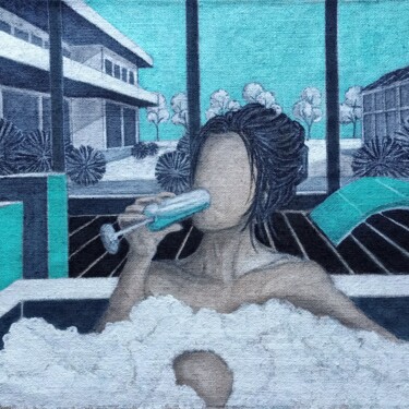 Картина под названием "SOAP BUBBLES" - Antonella Preti, Подлинное произведение искусства, Акрил Установлен на Деревянная рам…