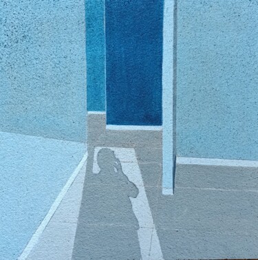Картина под названием "Shadow" - Antonella Preti, Подлинное произведение искусства, Акрил Установлен на Деревянная панель
