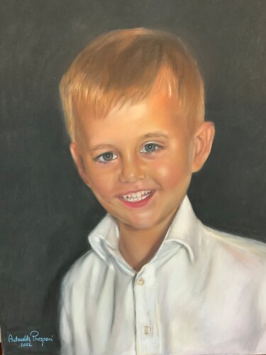 Painting titled "Nicholas" by Antonella Prosperi, Original Artwork, Pastel