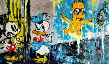 Painting titled "Nevermind Mickey (f…" by Antoni Dragan, Original Artwork, Acrylic