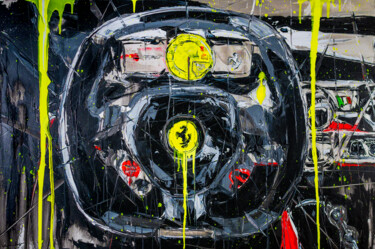 Malerei mit dem Titel "LaFerrari (framed)" von Antoni Dragan, Original-Kunstwerk, Acryl