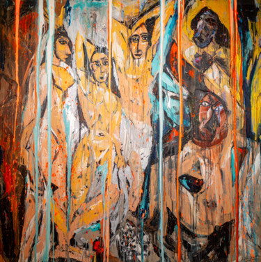 Pintura intitulada "La minimisation des…" por Antoni Dragan, Obras de arte originais, Acrílico
