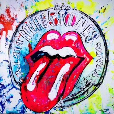 Peinture intitulée "The Rolling Stones…" par Antoni Dragan, Œuvre d'art originale, Acrylique