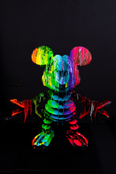 "Metal Mickey Enorme" başlıklı Heykel Antoni Dragan tarafından, Orijinal sanat, Metaller
