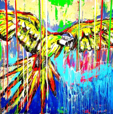 Painting titled "Your wings exist, f…" by Antoni Dragan, Original Artwork, Acrylic