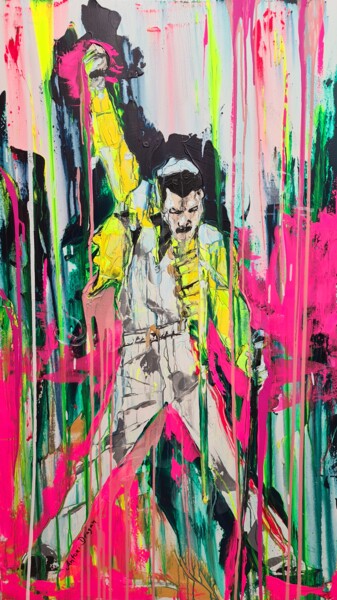Pintura titulada "Freddie Mercury Que…" por Antoni Dragan, Obra de arte original, Acrílico Montado en Bastidor de camilla de…