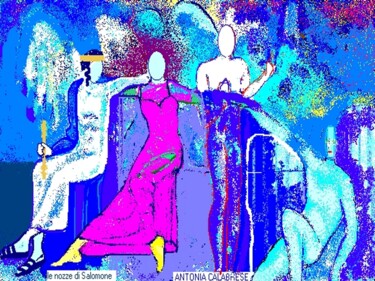Arte digitale intitolato "Le nozze di Salomone" da Antonia Calabrese (acartWorks), Opera d'arte originale, Pittura digitale