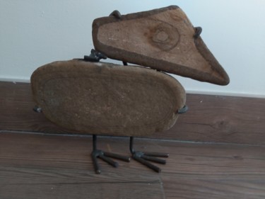 Sculpture titled "Pato" by Antonia Marco, Original Artwork, Stone