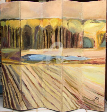 제목이 "Paravent Paysage de…"인 미술작품 Antonia Ney로, 원작, 기름