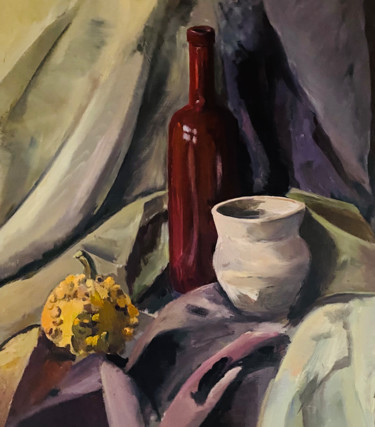 Painting titled "Тыковка" by Antonietka, Original Artwork, Oil