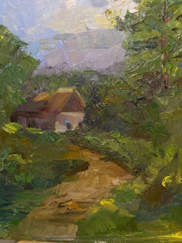 Malerei mit dem Titel "Дом" von Antonietka, Original-Kunstwerk, Öl
