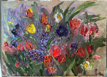 Painting titled "Весна" by Antonietka, Original Artwork, Oil