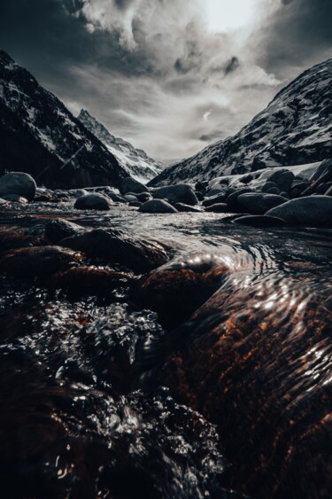 Fotografia zatytułowany „Copper River” autorstwa Antonin Borie, Oryginalna praca, Fotografia cyfrowa