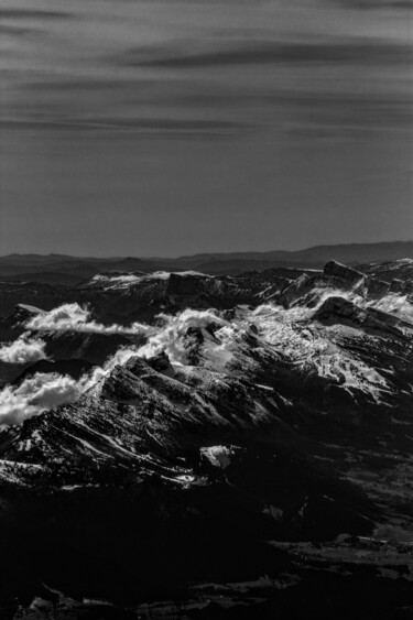 Fotografia intitolato "Mountain's waves" da Antonin Borie, Opera d'arte originale, Fotografia digitale