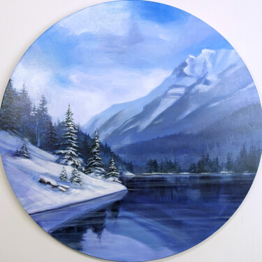 Malerei mit dem Titel "Winter Wonderland" von Antonina Banderova, Original-Kunstwerk, Acryl