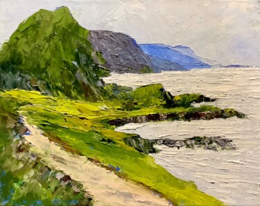 Pintura intitulada "Seascape Original P…" por Antonina Dunaeva, Obras de arte originais, Óleo