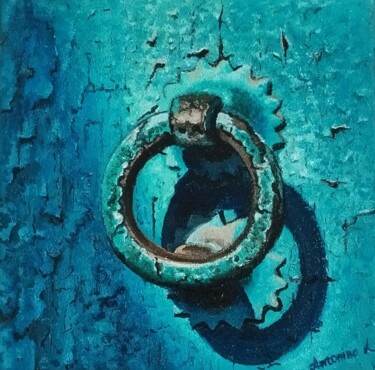 Pintura intitulada ""Batam, e a porta s…" por Antonina Leshchenko, Obras de arte originais, Óleo