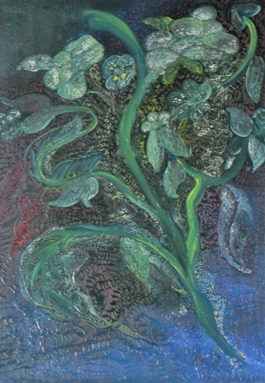 Pittura intitolato "FLOWERS" da Saviezza, Opera d'arte originale, Olio