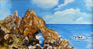 Painting titled "Torre-del-pirulico.…" by Antonio Muñoz Rodríguez, Original Artwork, Oil