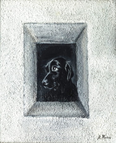 Pintura titulada "Nostalgia Canina" por Antonio Muñoz Rodríguez, Obra de arte original, Acrílico