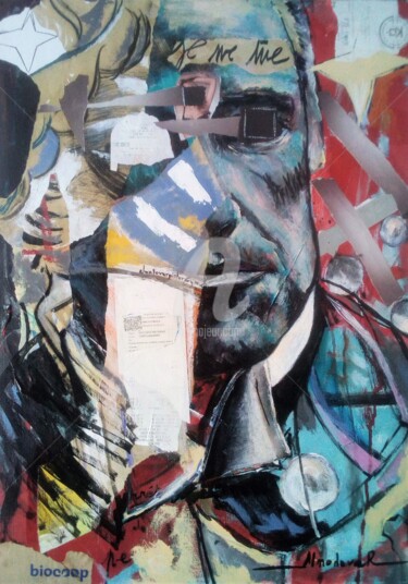 Картина под названием "DAS CORBEAU" - Almodovar Antonio, Подлинное произведение искусства, Акрил Установлен на Деревянная ра…