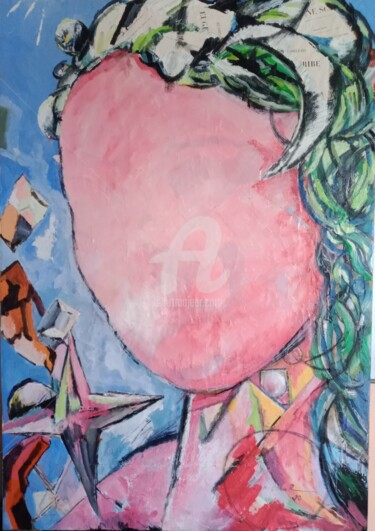 Картина под названием ""DONDE ESTAS?"" - Almodovar Antonio, Подлинное произведение искусства, Акрил Установлен на Деревянная…