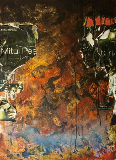 Schilderij getiteld "'' Mitul Pesterii '…" door Antonio Bagia, Origineel Kunstwerk, Acryl