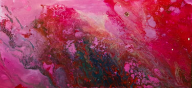 Pittura intitolato "Red, Roses and Wine" da Antonio Bagia, Opera d'arte originale, Acrilico