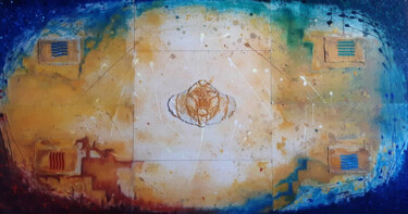 Peinture intitulée "The Fifth Element" par Antonio Bagia, Œuvre d'art originale, Acrylique