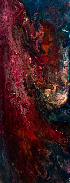 Malerei mit dem Titel "The Rise of Cthulhu" von Antonio Bagia, Original-Kunstwerk, Acryl