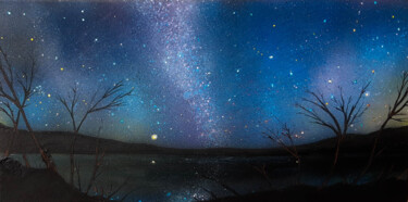 Картина под названием "The Stellar Sea" - Antonio Bagia, Подлинное произведение искусства, Акрил