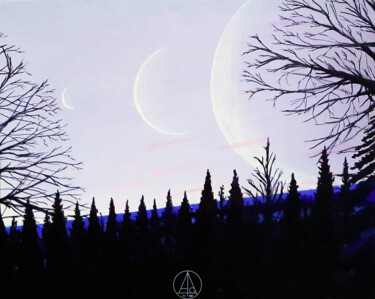 Картина под названием "Proxima Centauri B" - Antonio Bagia, Подлинное произведение искусства, Акрил