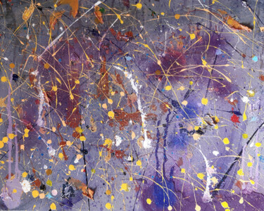 Malerei mit dem Titel "Linden Flowers" von Antonio Bagia, Original-Kunstwerk, Acryl