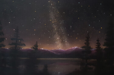 Pintura titulada "Stargazing at the L…" por Antonio Bagia, Obra de arte original, Acrílico