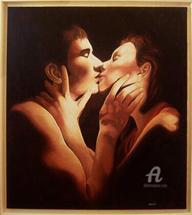 Pittura intitolato "prima della passione" da Antonio Cantiello, Opera d'arte originale