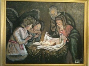 Pittura intitolato "Merry_Christmas" da Antonio Cariola, Opera d'arte originale, Altro