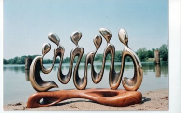 Sculpture titled "Alta Marea" by Antonio Cersosimo, Original Artwork, Metals