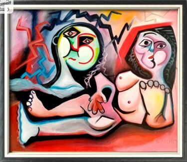 Картина под названием "Woman" - Antonio Ciarabalà, Подлинное произведение искусства, Акрил