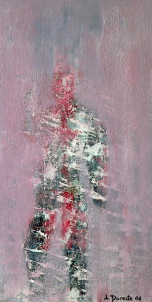 Pittura intitolato "El hombre invisible" da Antonio Doreste, Opera d'arte originale, Acrilico
