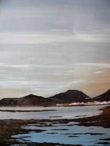 Pintura titulada "playa-de-las-canter…" por Antonio Doreste, Obra de arte original, Oleo