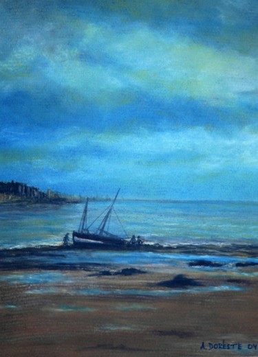 Pintura titulada "Marina de Villervil…" por Antonio Doreste, Obra de arte original, Pastel