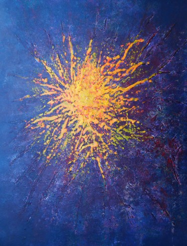 Pittura intitolato "Explosión solar" da Antonio Doreste, Opera d'arte originale, Altro