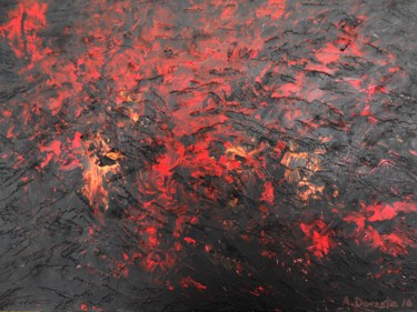 Rastro del volcán Pintura titulada "Rastro del volcán" por Antonio Doreste, Obra de arte original, Otro