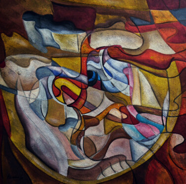 Malerei mit dem Titel "arte abst." von Antonio Guimaraes, Original-Kunstwerk, Acryl