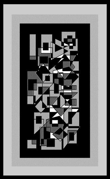 Digitale Kunst mit dem Titel "ABST-40" von Antonio Guimaraes, Original-Kunstwerk, Digitaldruck