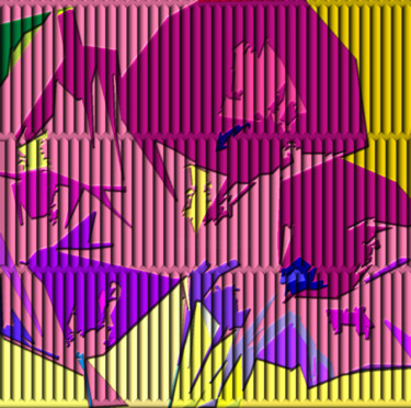 Digital Arts titled "Cubismo 102" by Antonio Guimaraes, Original Artwork, Digital Print