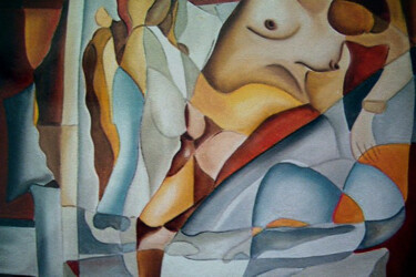 Peinture intitulée "a solidão" par Antonio Guimaraes, Œuvre d'art originale, Huile