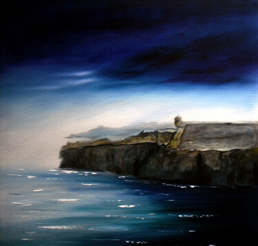 Painting titled "Peniche-Portugal" by Antonio Guimaraes, Original Artwork, Oil